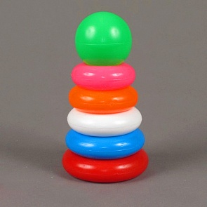 Развивающая игрушка Пирамида, 19 см. (Спектр, У764veg)